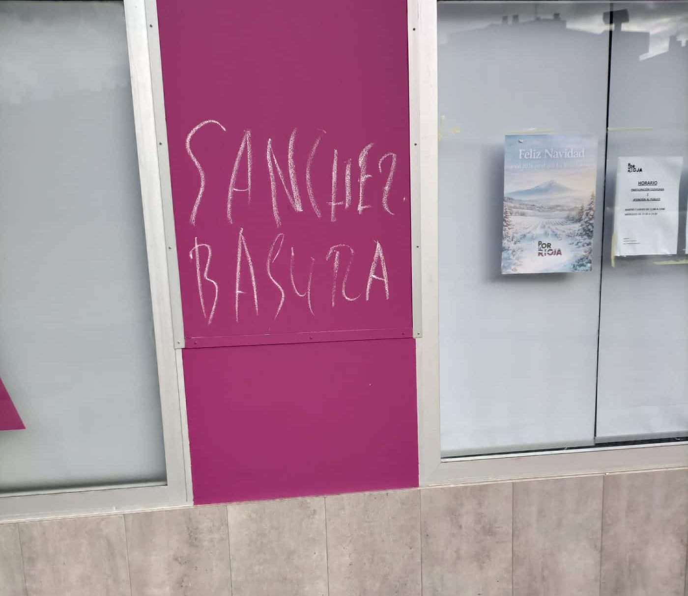 Por La Rioja denuncia pintadas radicales en su sede y reclama el acceso a las grabaciones de seguridad 2