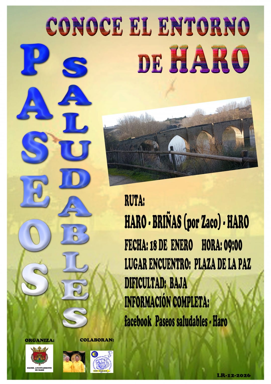 Nueva salida de los paseos saludables por el entorno de Haro este domingo 2