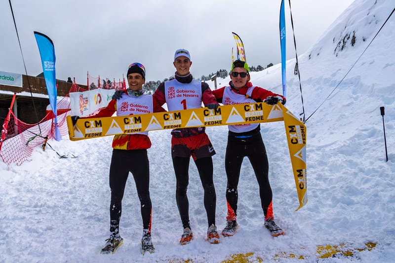 El riojalteño Abel Altuzarra conquista el oro nacional junior de 'snowrunning' 3