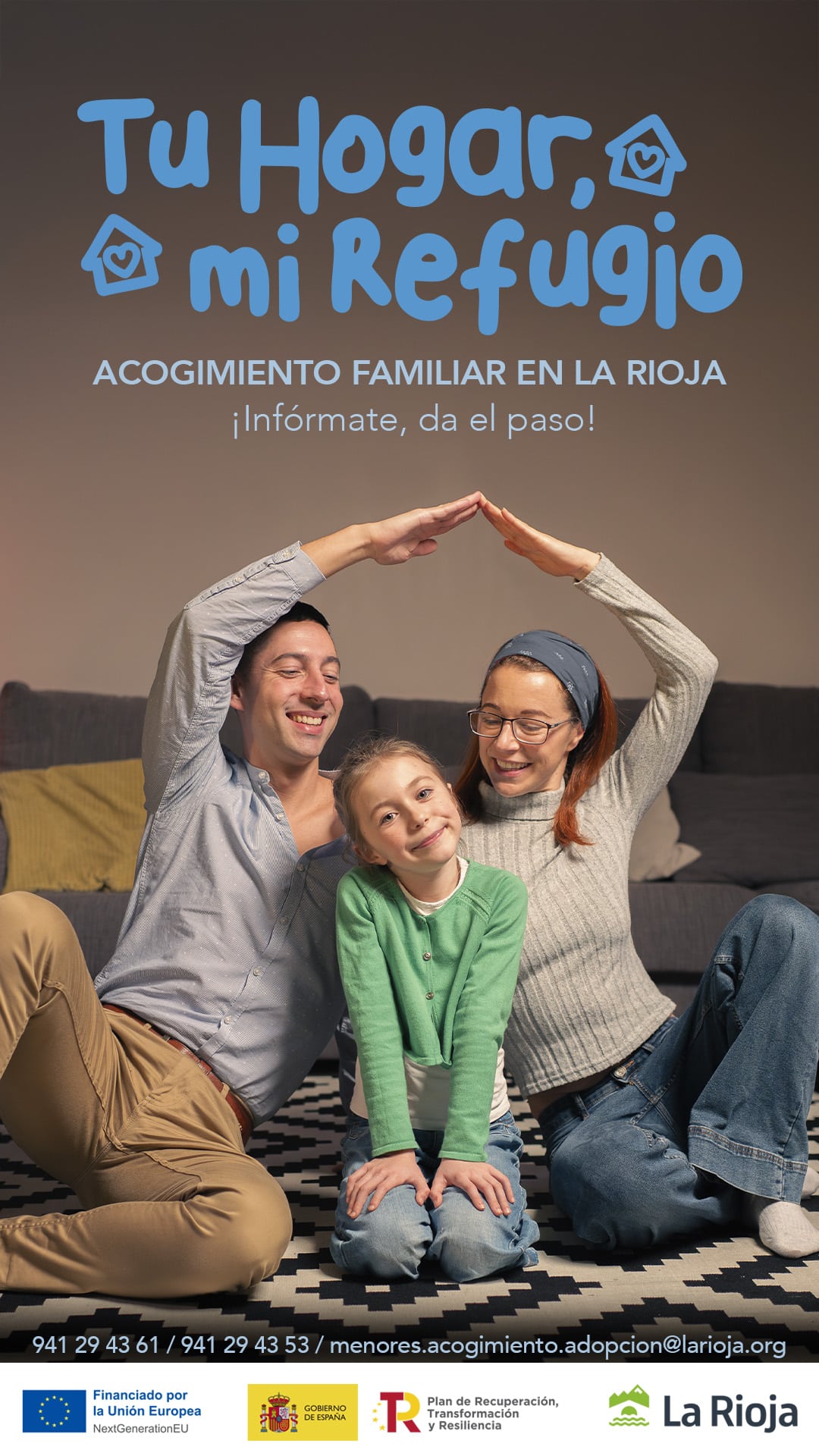 'Tu hogar, mi refugio': La Rioja lanza una nueva campaña para impulsar el acogimiento familiar 2