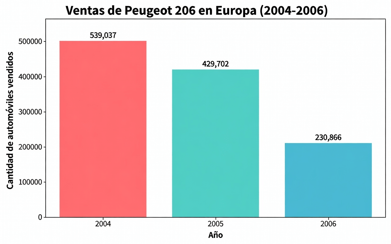 Peugeot 206 2006: el superventas francés que sigue conquistando las carreteras españolas 3