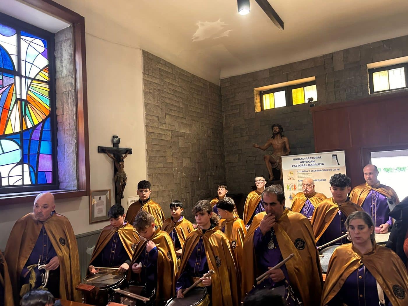 La Agrupación de Cornetas y Tambores de Haro inicia su agenda de Semana Santa en Bilbao 3