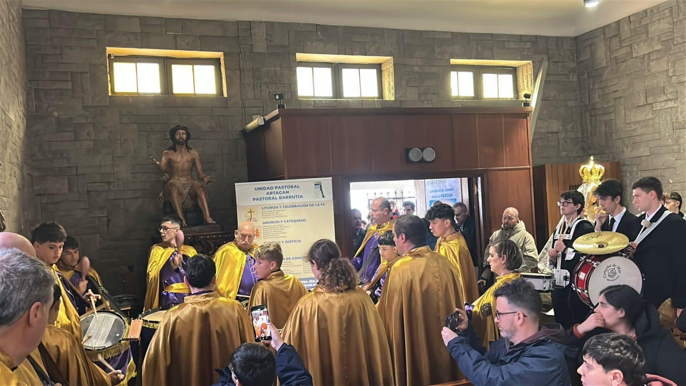 La Agrupación de Cornetas y Tambores de Haro inicia su agenda de Semana Santa en Bilbao 5