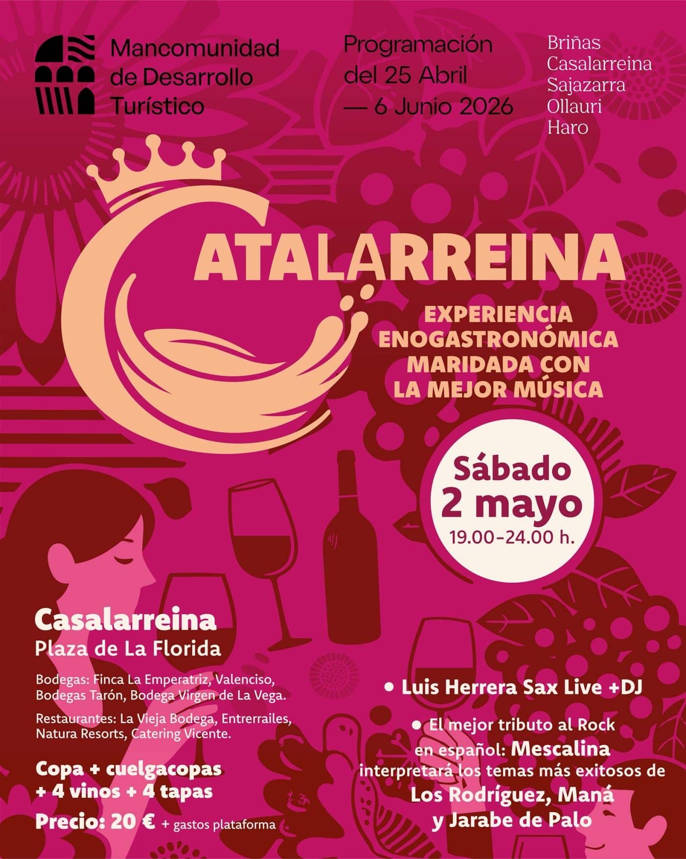 El ciclo 'Un territorio, cinco experiencias' llega este sábado a Casalarreina con 'Catalarreina' 2