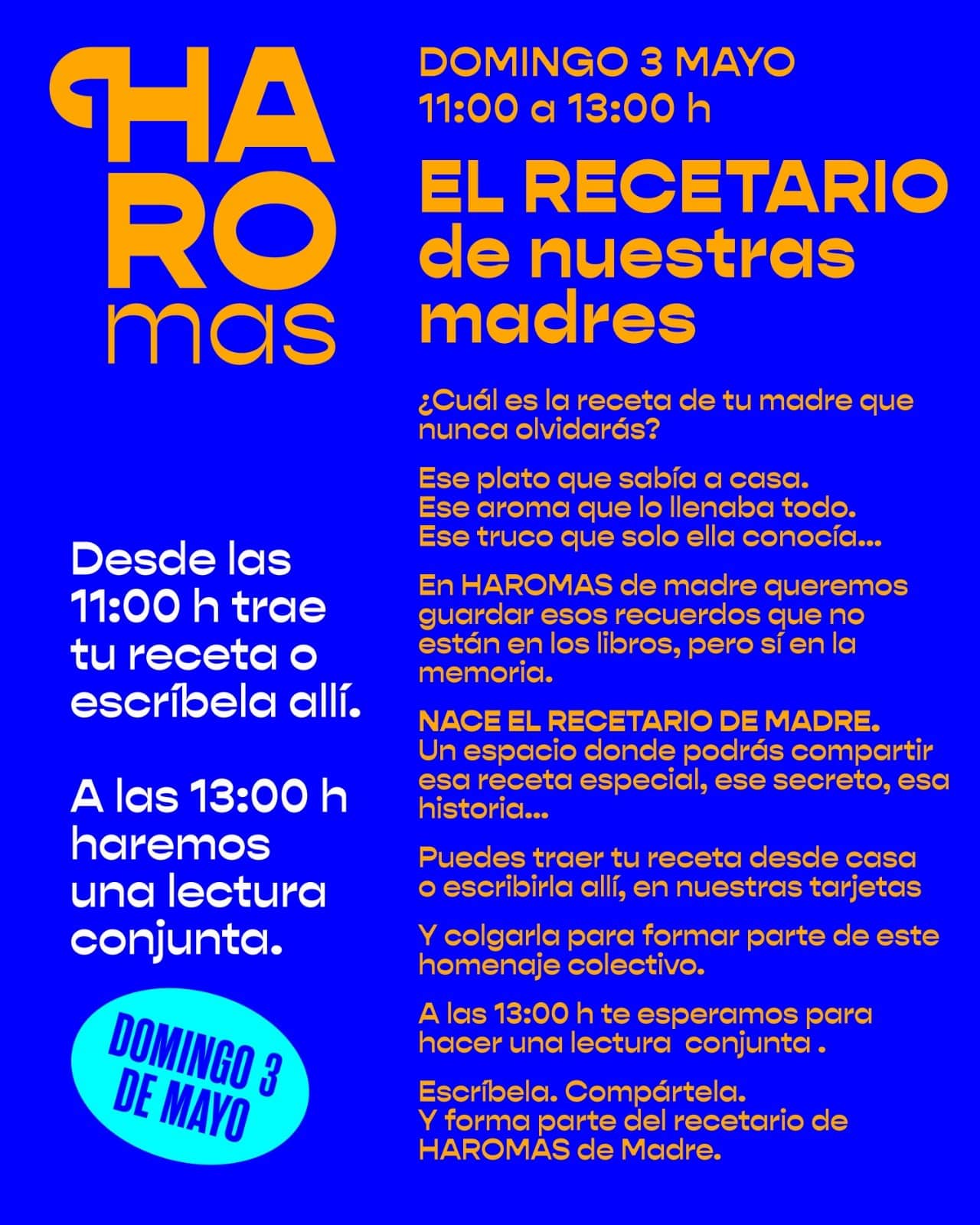 HAROmas dedica su edición de este domingo al legado culinario de madres y abuelas 3 HAROmas dedica su edición de este domingo al legado culinario de madres y abuelas 3