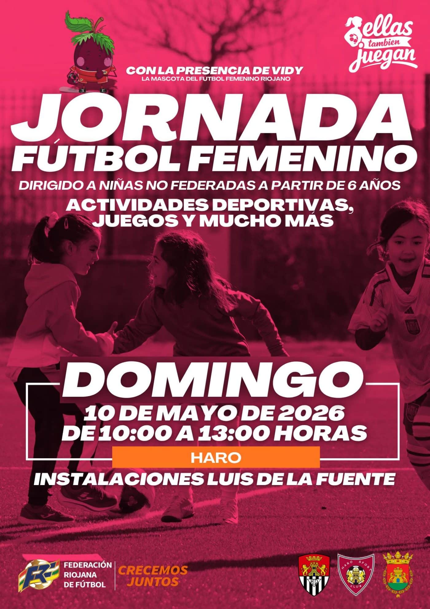 El plan 'Ellas también juegan' llega a Haro y Casalarreina para impulsar el fútbol femenino desde las aulas 8
