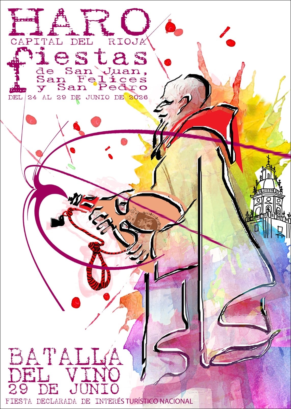 'Color, calor y fusión', de Iñaki Fernández, ganador del concurso del cartel de las fiestas de Haro 2