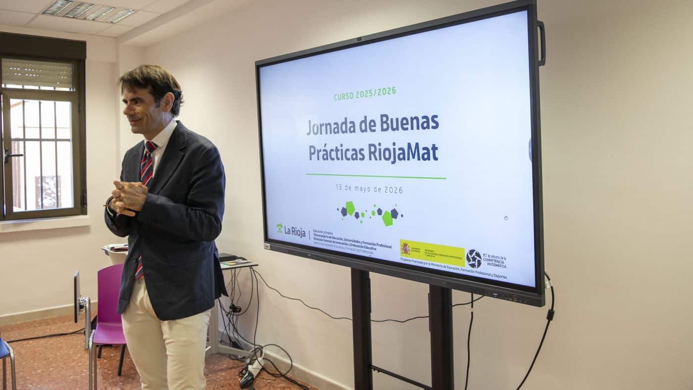 El Colegio de la Vega lleva sus retos geométricos con palillos a la Jornada de Buenas Prácticas RiojaMat 2