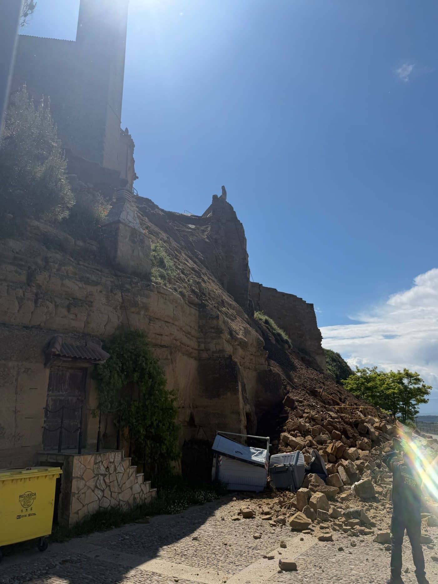 Susto en San Vicente de la Sonsierra: se viene abajo parte de la muralla 3