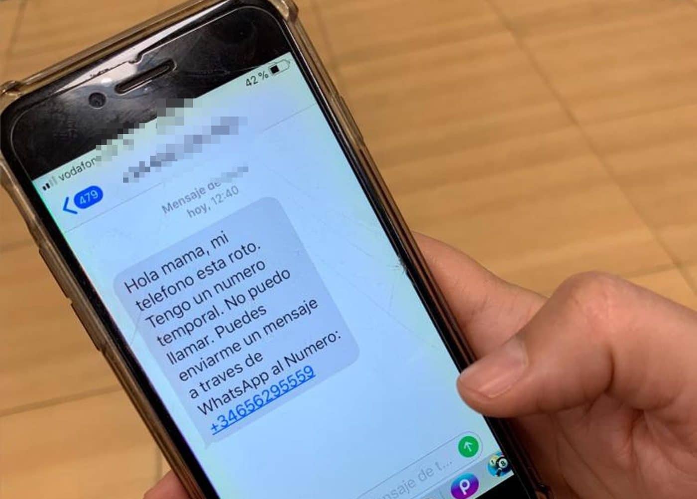 Cuidado con el timo de "Hola, mamá, mi móvil está roto" 1