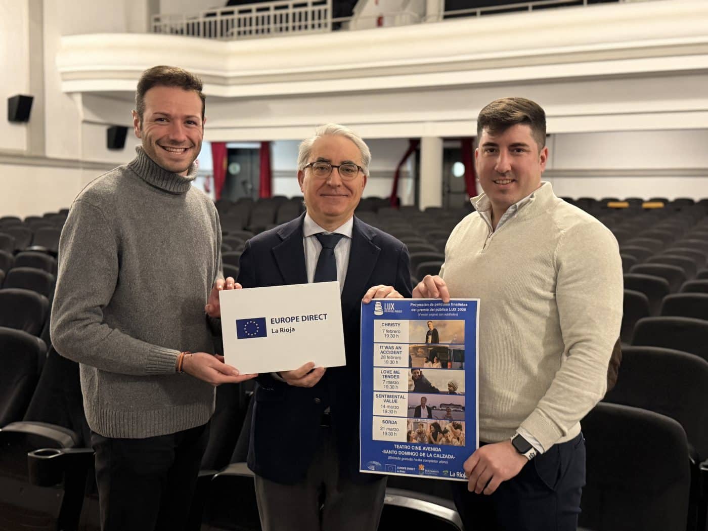 Santo Domingo de la Calzada acogerá en 2026 el ciclo gratuito de las películas finalistas de los Premios del Público LUX