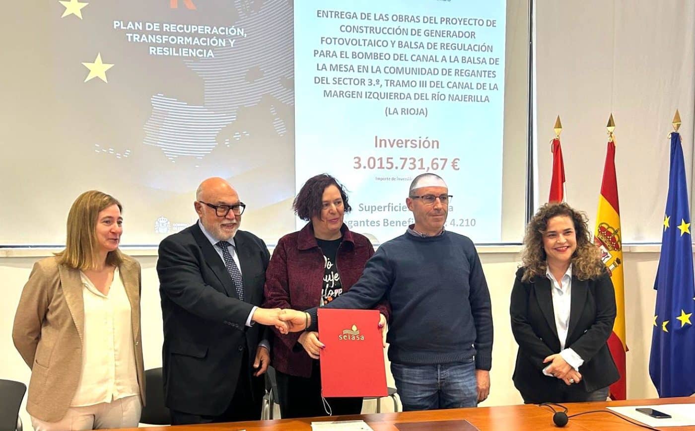 El Goberino invierte 14 millones en nuevos regadíos en el Najerilla que beneficiarán también a Haro y su comarca