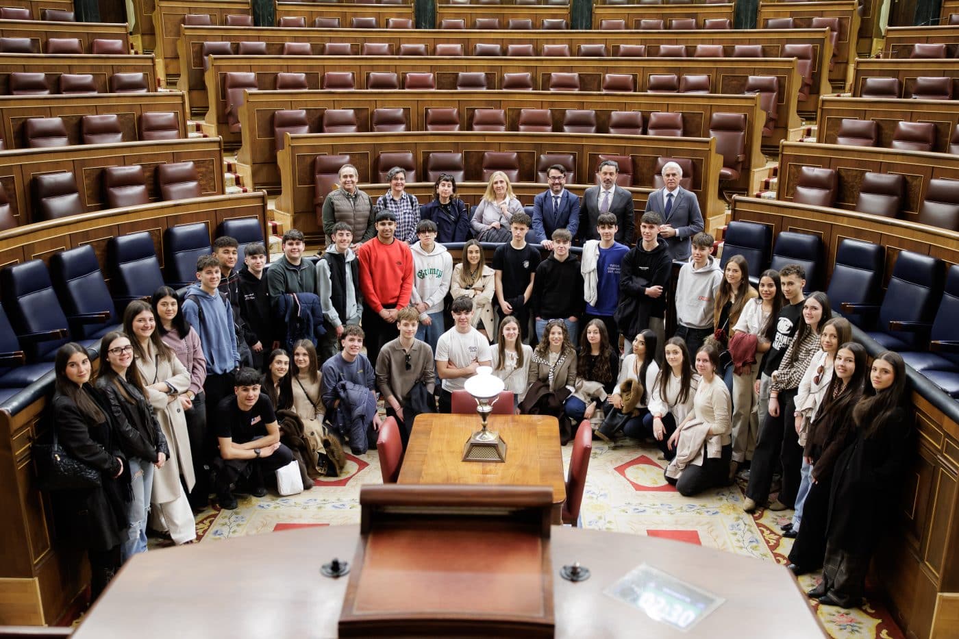 El IES Rey Don García de Nájera acerca la democracia al aula con una visita de su alumnado al Congreso y al Senado