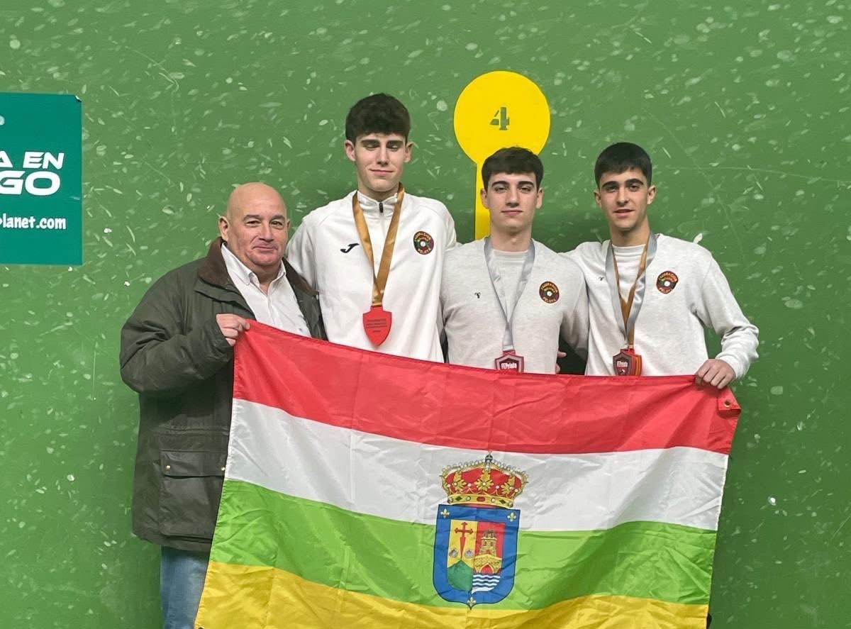 El riojalteño Sergio Nanclares, campeón de España en pelota mano individual en categoría juvenil