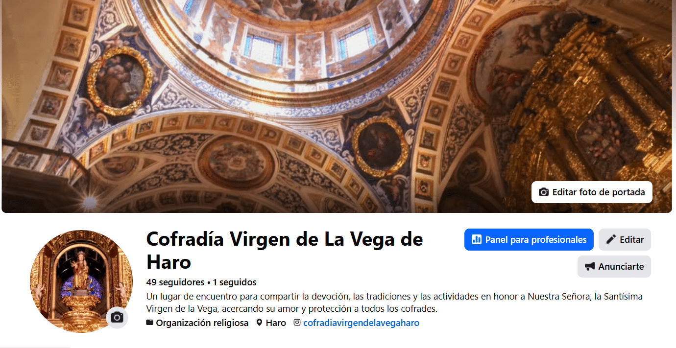 La Cofradía de la Vega de Haro pone en marcha una nueva página de Facebook