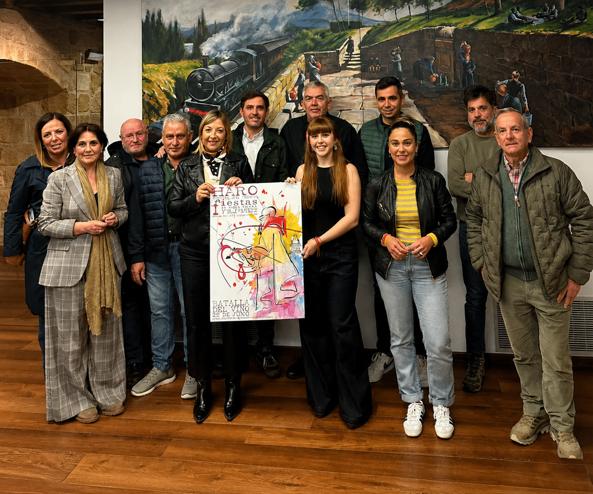 ‘Color, calor y fusión’, de Iñaki Fernández, ganador del concurso del cartel de las fiestas de Haro