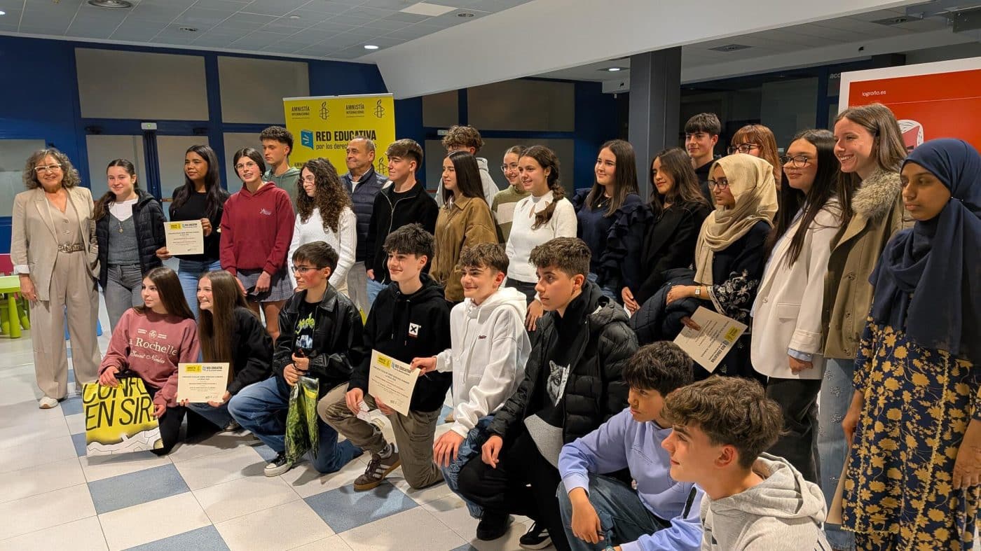 Premios para el IES Manuel Bartolomé Cossío en el Concurso a favor de los Derechos Humanos